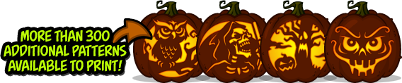 Zombie Pumpkins! presents Plants vs. Zombies 2 pumpkin carving patterns